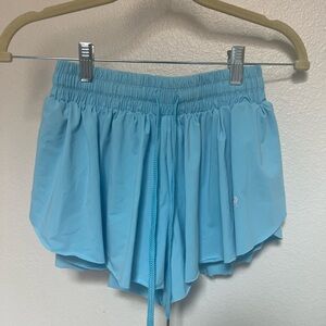 Blue flowy shorts